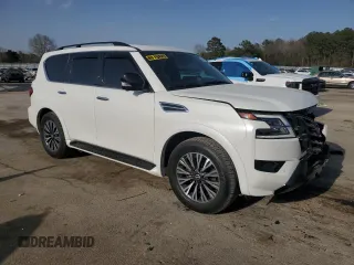 2023 Nissan Armada SL z VIN JN8AY2BA7P9401280, wystawiony jako Copart lot #49010345 z przebiegiem 23 203 mil mil oraz Szkoda całkowita • Salvage title. Historia ofert i sprzedaży dostępna na DreamBid. Obrazek 4.