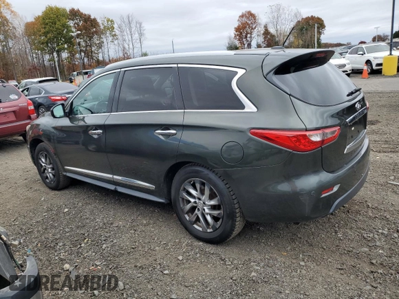 2013 Infiniti JX35 with VIN 5N1AL0MM0DC323277, listed as a Copart auction lot 78594824 with 89,012 mi miles and Clean Title. Bid and sale history available at carsss.com. Image 2.