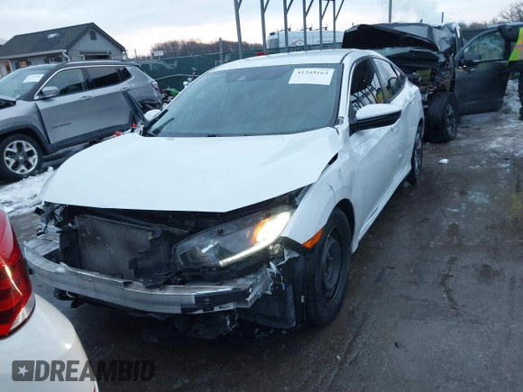 2020 Honda Civic Sedan LX with VIN 19XFC2F60LE010385, listed as a IAAI auction lot 41349163 with 71,030 mi miles. Bid and sale history available at carsss.com. Image 13.
