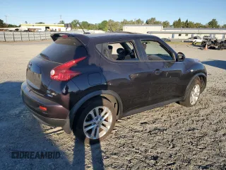 2014 Nissan Juke SV with VIN JN8AF5MV8ET364795, listed as a Copart auction lot 59125284 with Not Provided miles and Salvage Title. Bid and sale history available at DreamBid. Image 3.