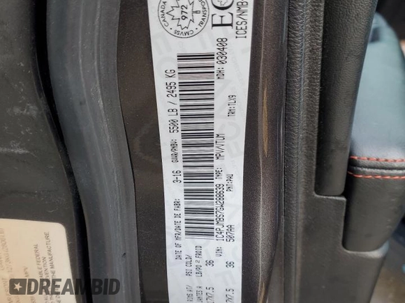 2016 Jeep Cherokee Trailhawk with VIN 1C4PJMBS7GW288639, listed as a Copart auction lot 84059884 with 76,169 mi miles and Non repairable. Bid and sale history available at DreamBid. Image 15.