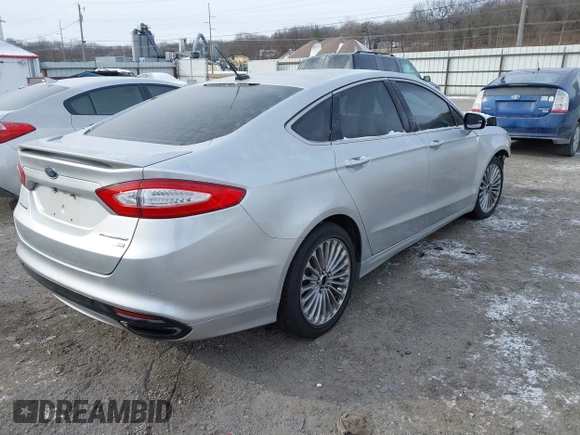 2015 Ford Fusion Titanium with VIN 3FA6P0D95FR103444, listed as a IAAI auction lot 41411473 with 213,729 mi miles. Bid and sale history available at carsss.com. Image 4.