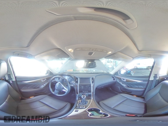 2019 Infiniti Q50 Luxe with VIN JN1EV7AP8KM514432, listed as a Copart auction lot 61669405 with 49,753 mi miles and Salvage title. Bid and sale history available at DreamBid. Image 14.