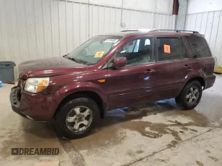 2007 Honda Pilot EX-L with VIN 2HKYF18567H523334, listed as a Copart auction lot 61199465 with 183,411 mi miles and Salvage title. Bid and sale history available at DreamBid. Image 1.