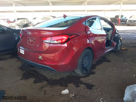 2014 Hyundai Elantra Limited with VIN 5NPDH4AE4EH532678, listed as a IAAI auction lot 41633750 with 180,683 mi miles. Bid and sale history available at carsss.com. Image 4.