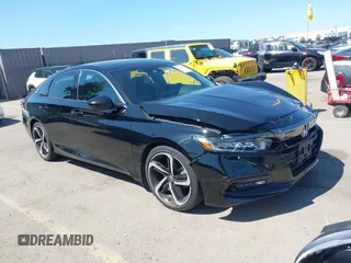 2018 Honda Accord Sedan Sport 1.5T with VIN 1HGCV1F39JA173342, listed as a IAAI auction lot 41857705 with 106,698 mi miles. Bid and sale history available at carsss.com. Image 1.