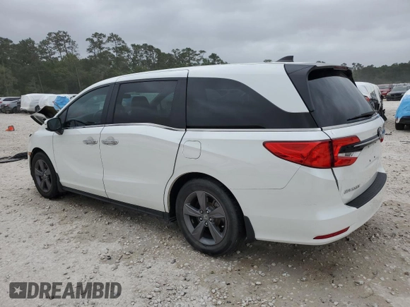 2021 Honda Odyssey EX with VIN 5FNRL6H56MB025283, listed as a Copart auction lot 51373475 with 25,851 mi miles and Salvage Title. Bid and sale history available at DreamBid. Image 2.
