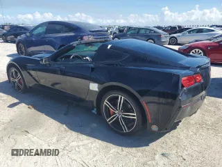2015 Chevrolet Corvette 1LT with VIN 1G1YA2D77F5109465, listed as a Copart auction lot 76612824 with 87,098 mi miles and Salvage Title. Bid and sale history available at carsss.com. Image 2.