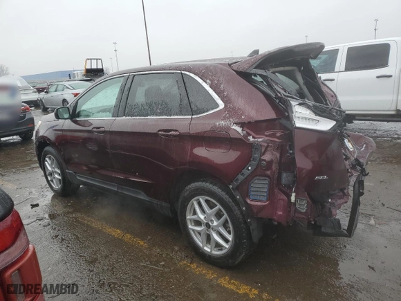 2024 Ford Edge SEL with VIN 2FMPK4J94RBA15279, listed as a Copart auction lot 46138335 with 9,808 mi miles and Salvage Title. Bid and sale history available at carsss.com. Image 2.
