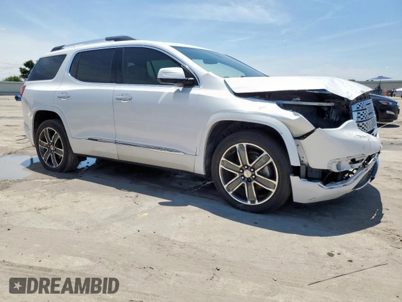 2017 GMC Acadia Denali with VIN 1GKKNPLS8HZ327113, listed as a Copart auction lot 58431595 with 102,061 mi miles and Salvage title. Bid and sale history available at DreamBid. Image 4.