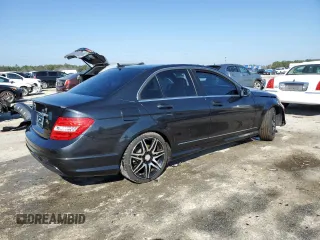 2013 Mercedes-Benz C 250 Sport with VIN WDDGF4HB4DA852223, listed as a Copart auction lot 46757365 with 107,243 mi miles and Salvage title. Bid and sale history available at DreamBid. Image 3.