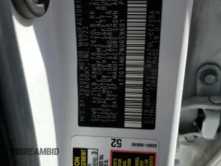 2022 Toyota Camry SE с VIN 4T1G11AK7NU659691, выставлен на аукционе Copart как лот 55521445 с пробегом 51 314 миль миль и Списание • Salvage title. История ставок и продаж доступна на DreamBid. Изображение 13.
