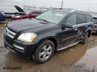 2011 Mercedes-Benz GL-Class GL 450 with VIN 4JGBF7BE7BA700552, listed as a Copart auction lot 47581235 with 131,840 mi miles and Salvage Title. Bid and sale history available at carsss.com. Image 1.