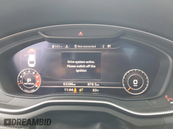 2018 Audi S5 Sportback Prestige z VIN WAUC4CF5XJA052122, wystawiony jako Copart lot #50583025 z przebiegiem 63 286 mil mil oraz Szkoda całkowita • Salvage title. Historia ofert i sprzedaży dostępna na DreamBid. Obrazek 9.