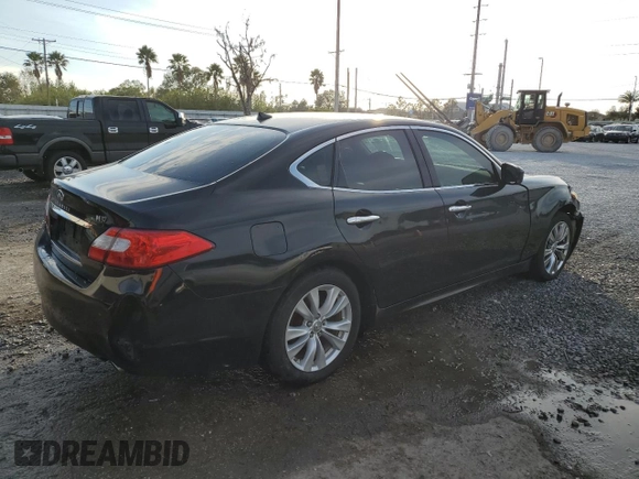 2011 Infiniti M37 with VIN JN1BY1AP0BM326172, listed as a Copart auction lot 86493184 with 175,156 mi miles and Salvage Title. Bid and sale history available at carsss.com. Image 3.