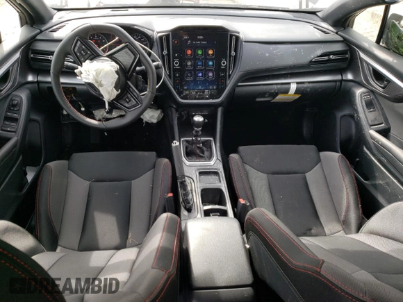 2024 Subaru WRX с VIN JF1VBAB6XR9800262, выставлен на аукционе Copart как лот 45820215 с пробегом 6 541 миль миль и Списание • Salvage title. История ставок и продаж доступна на DreamBid. Изображение 8.