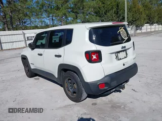 2016 Jeep Renegade Sport with VIN ZACCJAAW9GPE32450, listed as a IAAI auction lot 41680857 with 130,988 mi miles and . Bid and sale history available at carsss.com. Image 3.