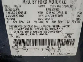 2017 Lincoln MKX Reserve с VIN 2LMPJ8LR9HBL49608, выставлен на аукционе Copart как лот 53870955 с пробегом 132 341 миль миль и Списание • Salvage title. История ставок и продаж доступна на DreamBid. Изображение 12.