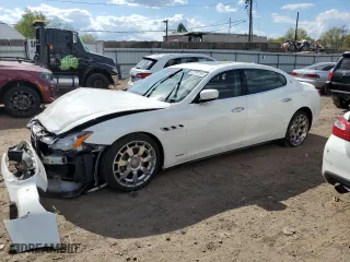 2015 Maserati Quattroporte S Q4 with VIN ZAM56RRA0F1143436, listed as a Copart auction lot 52195784 with 0 mi miles. Bid and sale history available at carsss.com. Image 1.