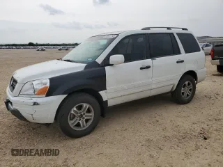 2005 Honda Pilot EX-L z VIN 5FNYF18555B023953, wystawiony jako Copart lot #55603795 z przebiegiem 291 545 mil mil oraz Szkoda całkowita • Salvage title. Historia ofert i sprzedaży dostępna na DreamBid. Obrazek 1.