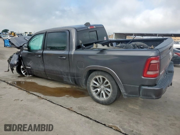 2020 Ram 1500 Laramie with VIN 1C6SRFJT1LN355834, listed as a Copart auction lot 57878305 with Not provided miles and Salvage title. Bid and sale history available at DreamBid. Image 2.
