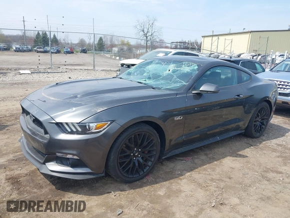 2017 Ford Mustang GT with VIN 1FA6P8CFXH5271477, listed as a IAAI auction lot 42005940 with 39,261 mi miles and . Bid and sale history available at carsss.com. Image 2.