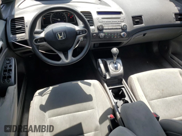 2010 Honda Civic LX with VIN 2HGFA1F52AH540836, listed as a Copart auction lot 55409495 with 117,035 mi miles and Salvage Title. Bid and sale history available at DreamBid. Image 8.
