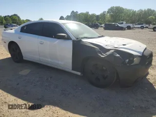 2014 Dodge Charger SE with VIN 2C3CDXBG5EH129699, listed as a Copart auction lot 53152845 with 173,216 mi miles and Salvage Title. Bid and sale history available at DreamBid. Image 4.