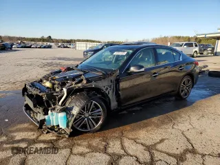 2017 Infiniti Q50 Premium with VIN JN1EV7APXHM736981, listed as a Copart auction lot 42047335 with 55,844 mi miles and Salvage Title. Bid and sale history available at carsss.com. Image 1.