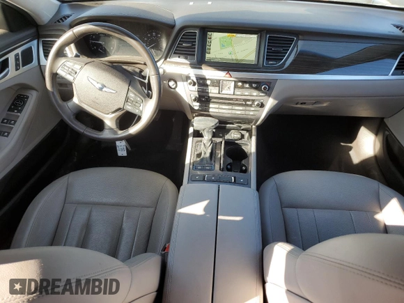 2018 Genesis G80 3.8L with VIN KMHGN4JEXJU250000, listed as a Copart auction lot 79301174 with 74,636 mi miles and Salvage title. Bid and sale history available at DreamBid. Image 8.