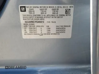 2015 Chevrolet Silverado 1500 LT with VIN 3GCUKREC7FG466810, listed as a Copart auction lot 55700145 with Not Provided miles and Salvage Title. Bid and sale history available at DreamBid. Image 12.