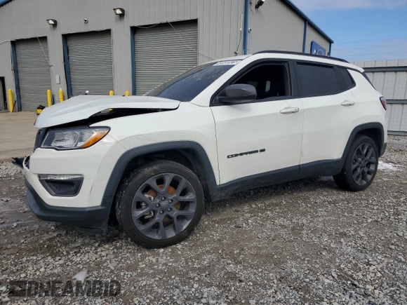 2021 Jeep Compass 80th Anniversary with VIN 3C4NJCEB3MT602334, listed as a Copart auction lot 45680925 with Not Provided miles and Clean Title. Bid and sale history available at carsss.com. Image 1.