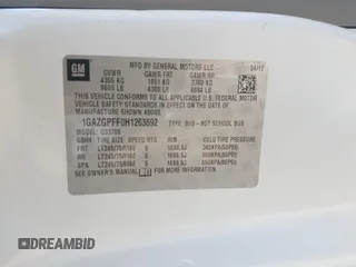 2017 Chevrolet Express Passenger LT с VIN 1GAZGPFF0H1263692, выставлен на аукционе IAAI как лот 42187605 с пробегом 76 995 миль миль и . История ставок и продаж доступна на DreamBid. Изображение 9.