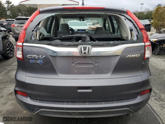 2016 Honda CR-V LX with VIN 5J6RM4H30GL140909, listed as a Copart auction lot 48078435 with 163,231 mi miles and Salvage Title. Bid and sale history available at carsss.com. Image 6.