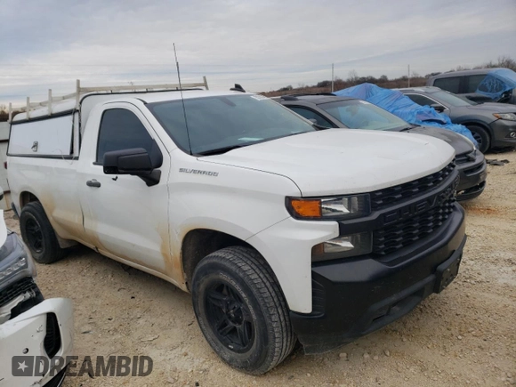 2021 Chevrolet Silverado 1500 Work Truck with VIN 3GCNWAEKXMG369017, listed as a Copart auction lot 78070004 with 93,145 mi miles and Salvage Title. Bid and sale history available at carsss.com. Image 4.