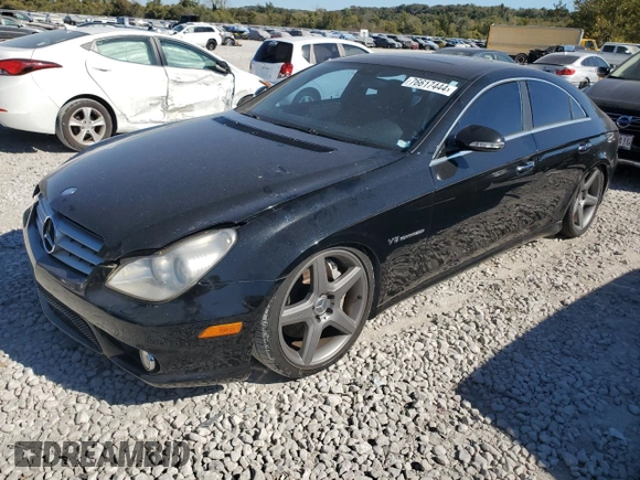 2006 Mercedes-Benz CLS-Class AMG with VIN WDDDJ76X06A046934, listed as a Copart auction lot 76617444 with 0 mi miles and Salvage Title. Bid and sale history available at carsss.com. Image 1.