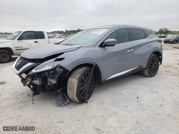 2024 Nissan Murano SL with VIN 5N1AZ2CJ3RC104578, listed as a Copart auction lot 85855024 with 28,786 mi miles and Non Repairable. Bid and sale history available at carsss.com. Image 1.