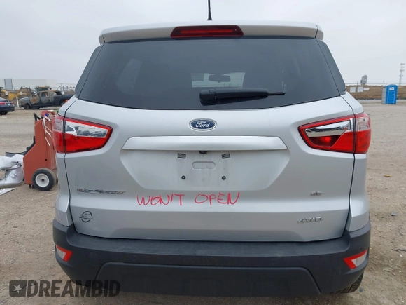 2022 Ford EcoSport SE with VIN MAJ6S3GL8NC469922, listed as a IAAI auction lot 41489102 with 18,910 mi miles. Bid and sale history available at carsss.com. Image 16.