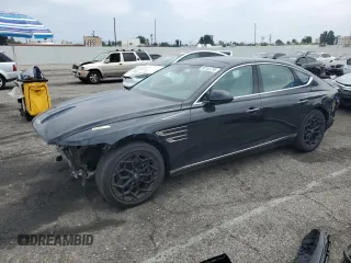 2021 Genesis G80 2.5T with VIN KMTGB4SC8MU043945, listed as a Copart auction lot 60153795 with 116,210 mi miles and Salvage title. Bid and sale history available at DreamBid. Image 1.
