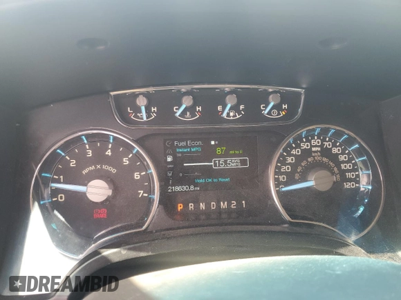 2011 Ford F-150 XL with VIN 1FTFW1EFXBFD38954, listed as a Copart auction lot 62573345 with 218,630 mi miles and Salvage title. Bid and sale history available at DreamBid. Image 9.