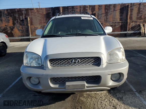 2002 Hyundai Santa Fe GLS with VIN KM8SC13D32U303804, listed as a Copart auction lot 51213805 with 201,919 mi miles and Salvage Title. Bid and sale history available at carsss.com. Image 5.