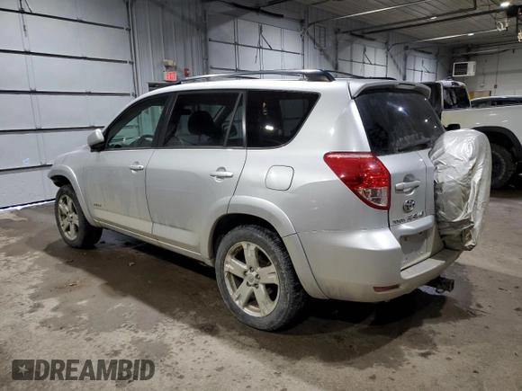 2006 Toyota RAV4 Sport with VIN JTMBK32V965004086, listed as a Copart auction lot 47060365 with 205,665 mi miles and Salvage Title. Bid and sale history available at carsss.com. Image 2.