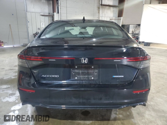 2023 Honda Accord Sport-L with VIN 1HGCY2F70PA070674, listed as a Copart auction lot 57329425 with 26,861 mi miles and Salvage title. Bid and sale history available at DreamBid. Image 6.