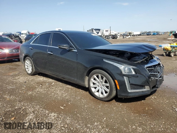 2014 Cadillac CTS Sedan RWD with VIN 1G6AP5SX1E0184009, listed as a Copart auction lot 47669475 with 125,314 mi miles and Salvage Title. Bid and sale history available at carsss.com. Image 4.