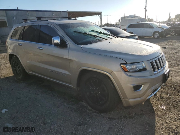 2014 Jeep Grand Cherokee Overland with VIN 1C4RJFCM5EC505754, listed as a Copart auction lot 46952785 with 77,936 mi miles and Clean Title. Bid and sale history available at carsss.com. Image 4.