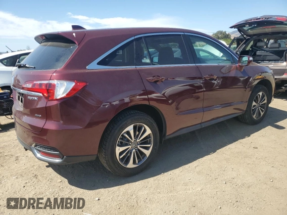 2017 Acura RDX Advance with VIN 5J8TB4H74HL014740, listed as a Copart auction lot 61172935 with 52,915 mi miles and Salvage title. Bid and sale history available at DreamBid. Image 3.