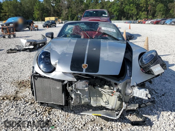 2021 Porsche 911 Turbo S with VIN WP0CD2A95MS263475, listed as a Copart auction lot 73601514 with 9,489 mi miles and Salvage Title. Bid and sale history available at DreamBid. Image 5.