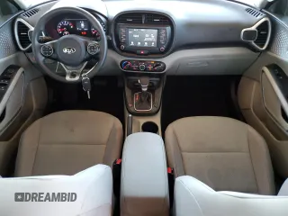 2021 Kia Soul S with VIN KNDJ23AU7M7142909, listed as a Copart auction lot 50317055 with 22,560 mi miles and Salvage Title. Bid and sale history available at DreamBid. Image 8.