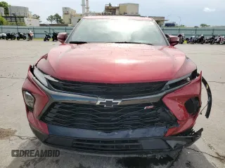2023 Chevrolet Blazer RS with VIN 3GNKBKRS0PS111791, listed as a Copart auction lot 61248575 with 14,702 mi miles and Salvage title. Bid and sale history available at DreamBid. Image 5.
