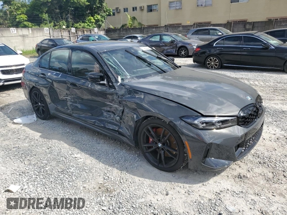 2024 BMW 3 Series M340i with VIN 3MW49FS08R8E86211, listed as a Copart auction lot 71483224 with 860 mi miles and Salvage Title. Bid and sale history available at carsss.com. Image 4.